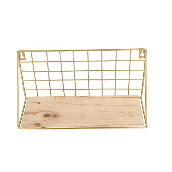 

other home decor 1set iron storage rack with a wood shelf for dorm use