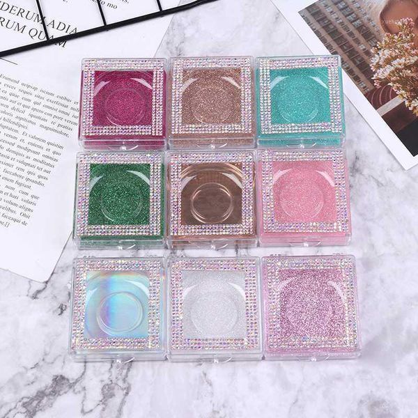 

square glitter eyelash packaging empty storage case box container holder 43 types 1