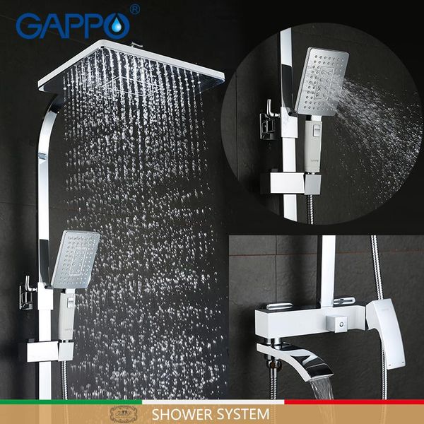 

shower faucets bath waterfall bathtub faucet chrome mixer tap taps armatur system bathroom sets