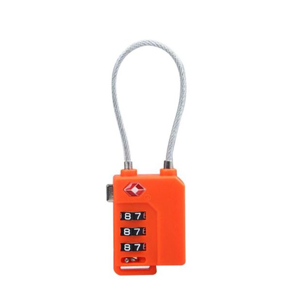 

hooks & rails 3 digit password lock steel wire security suitcase luggage coded cupboard cabinet locker padlock