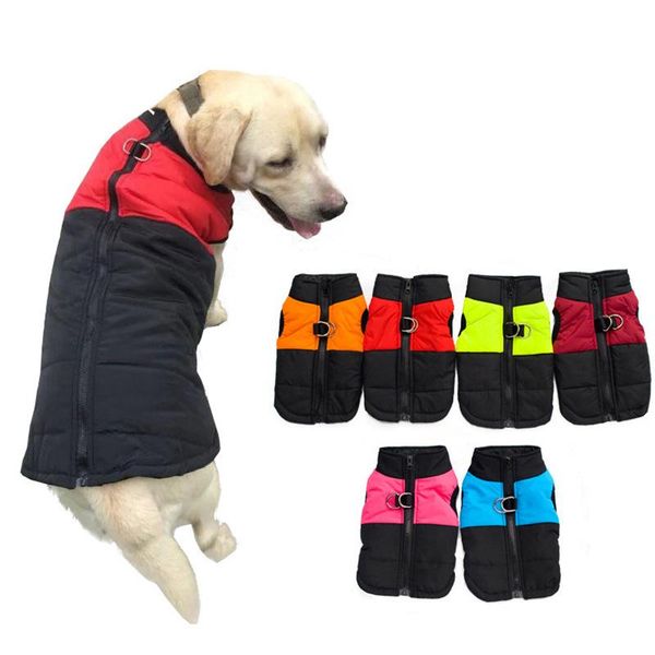 

dog apparel winter pet clothes warm big coat puppy clothing waterproof vest jacket for small medium large dogs golden retriever