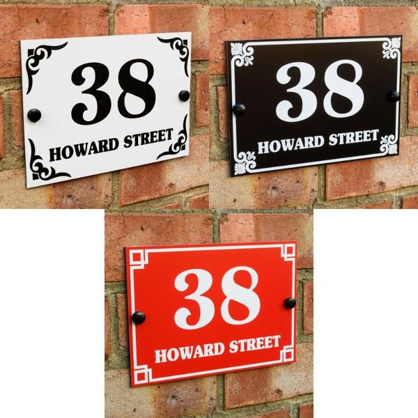 

other door hardware house number acrylic gate plaque wall sign name plate