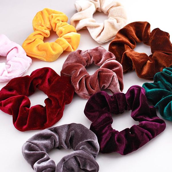 

hair clips & barrettes accessories, fat intestine, ring, gold velvet, korean flannel, pig flower head, headband, fashion jewelry, Golden;silver