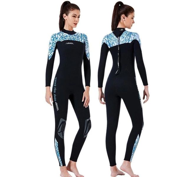 

swim wear 3mm neoprene wetsuit men women full body diving suit scuba spearfishing snorkeling surfing winter thermal swimsuit