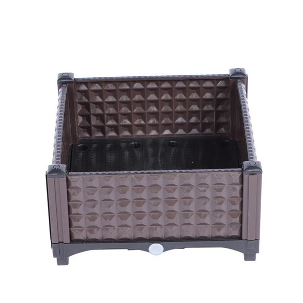 

gift wrap 1pc vegetable planting pot rectangular balcony flowerpot (black)