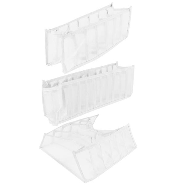 

storage drawers 3pcs underwear boxes household sock cases drawer type box (white)