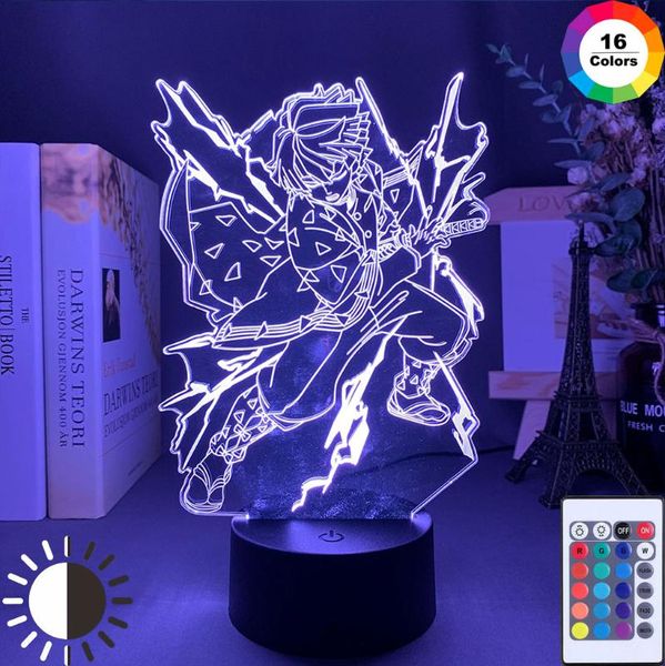 

night lights 3d lamp led light anime demon acrylic neon bedroom table decor nightlight slayer kids birthday gift bedside christmas