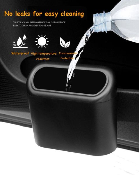 

other interior accessories 2021 car trash bin hanging vehicle garbage dust case storage box square pressing type can auto