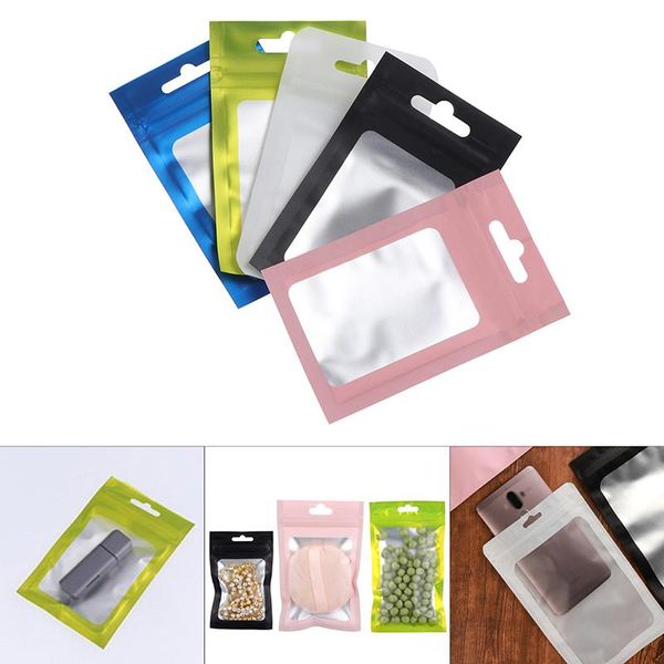 

gift wrap 100pcs aluminum foil resealable bags mylar storage pouches package