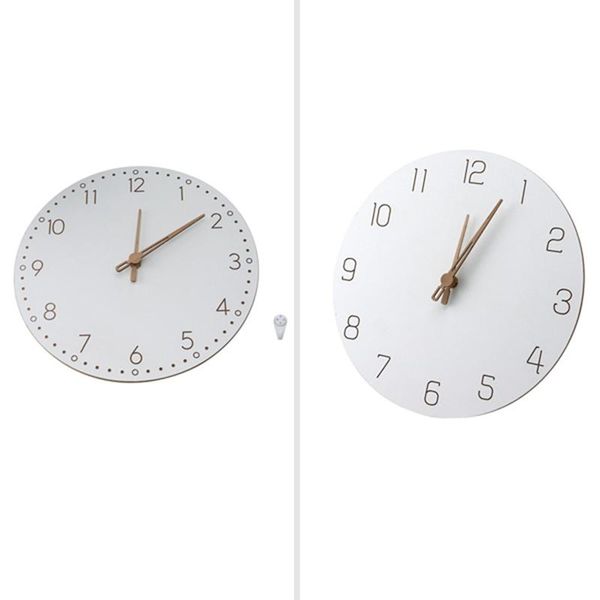 

wall clocks wooden large clock modern design home decor bedroom silent oclock watch kids for children room