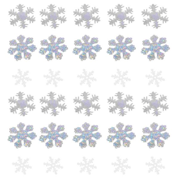

christmas decorations 300pcs snowflakes confetti non-woven fabrics party supplies