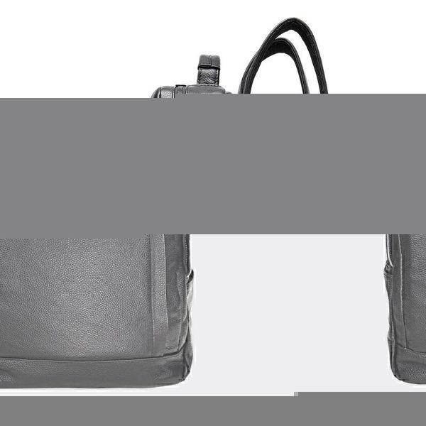 

backpack simple men genuine leather business bags for lapmale shool teenager boys