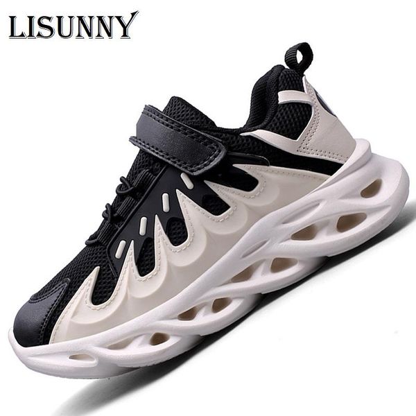 

spring autumn children casual shoes air mesh kids sneakers boys running breathable girls fashion, Black;red