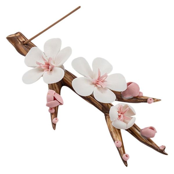 

fragrance lamps 1pc creative censer plum blossom ceramic incense stick burner