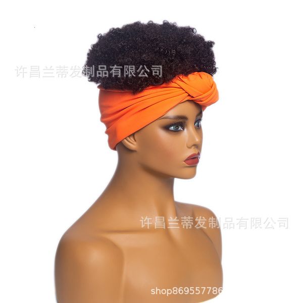 

hairband fashion 2021 small roll headband wig xuchang, Black;brown