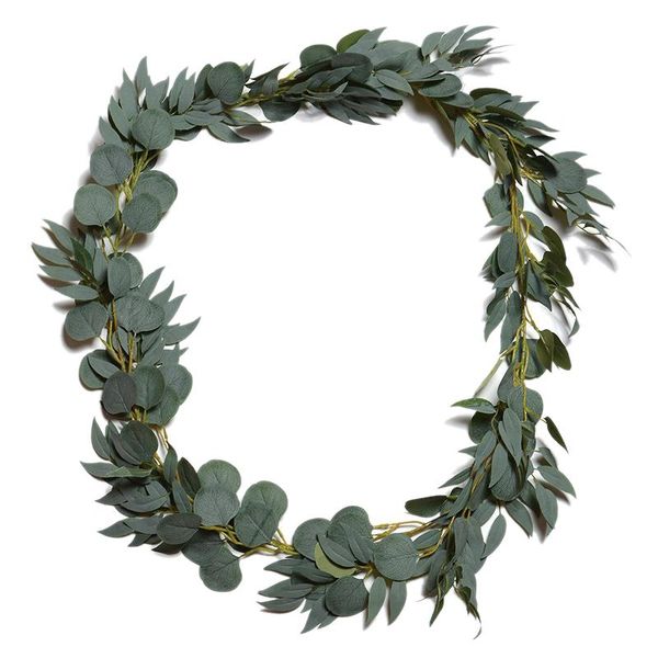 

decorative flowers & wreaths 2m artificial willow and eucalyptus leaves wedding doorways backdrop decoration home wall dÃ©cor