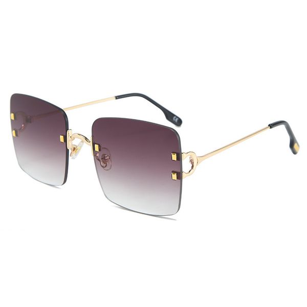 

50220 square cut edge women's new fashion big frame glasses street p trend sunglasses fashion sun glass nn58, White;black