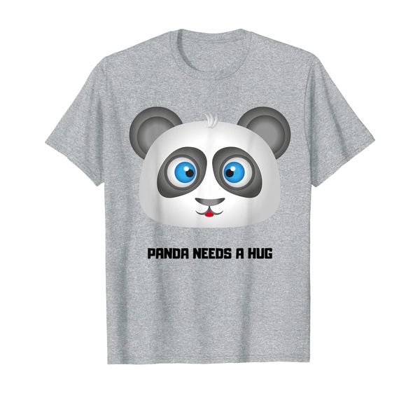 

cute little adorable anime panda needs a hug unique t-shirt, White;black