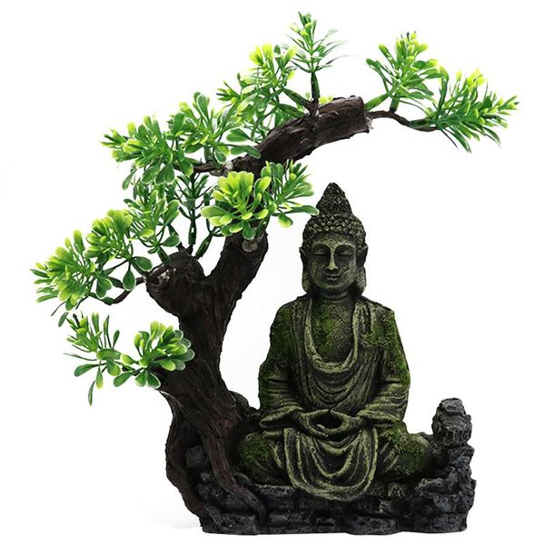 

aquarium decoration fengshui fish tank hideout office underwater landscape home resin ancient ornament hideaway buddha statue decorations