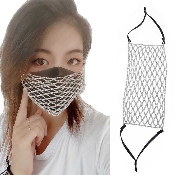 

accsori breathable fashion mh super flash diamond net red nightclub decorative mask