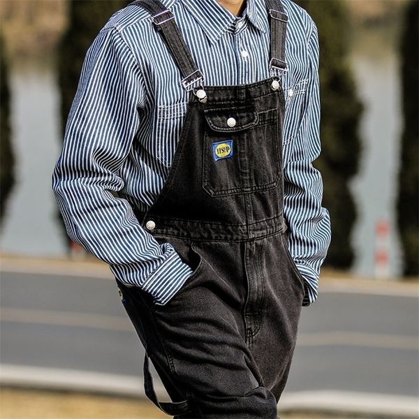 

hip hop men's casual oversize overalls autumn pants woman fashion vintage trousers korean style 220312, Blue