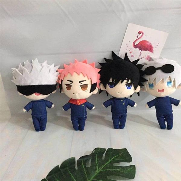 

pillow japan anime jujutsu kaisen soft plush stuffed doll plushier toy yuji itadori gojou satoru fushiguro megumi cute