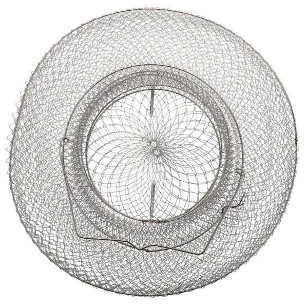 

fishing accessories 1pc net round fish and shrimp mesh cage folding catch