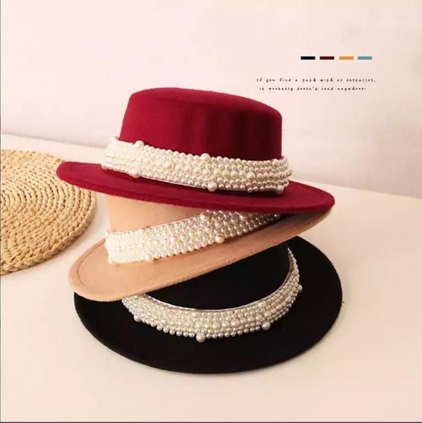 

caps & hats citgeeautumn and winter kids solid color wide cap1, Yellow