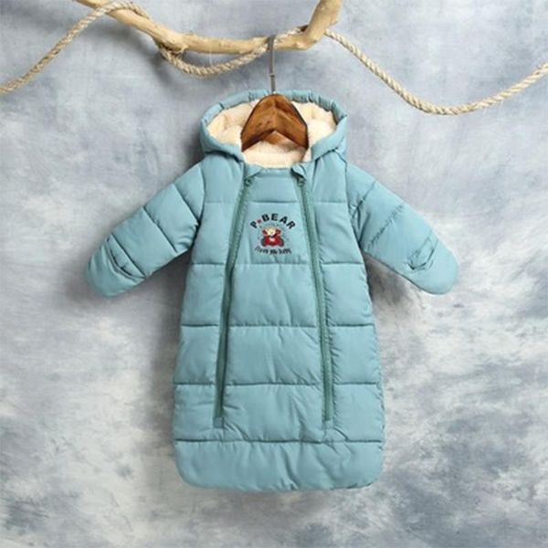 

down coat baby girl clothes winter jumpsuit sleepwear for borns w, Blue;gray