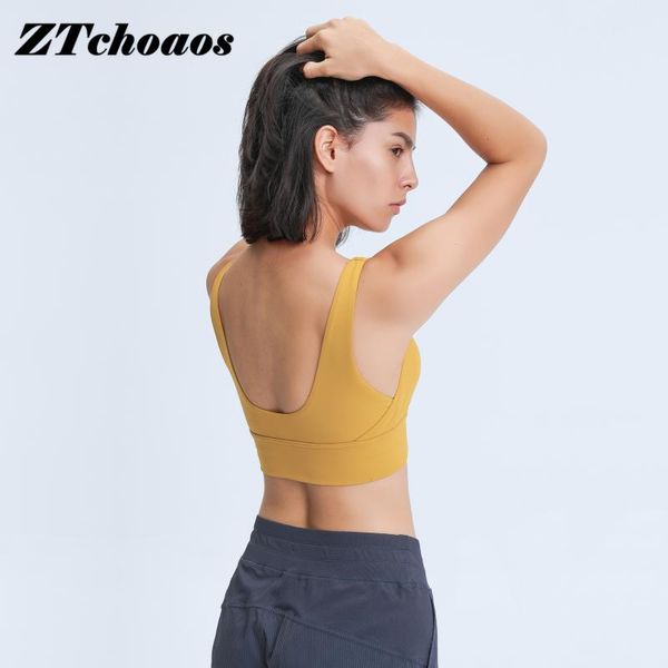 

bra sports for women gym u-shaped back fitness yoga vest women's tube sport crop workout clothing, White;black