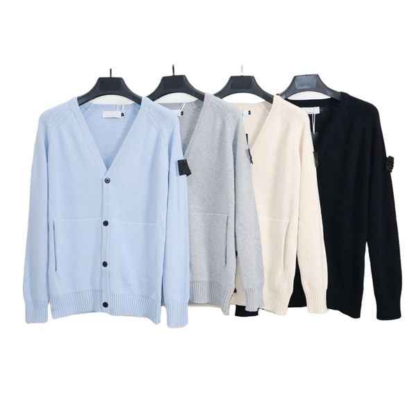 

women cardigan knits solid color winter fashion women's loose knit clothes, White