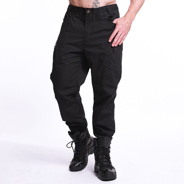 

summer ix9 cargo tactical hunting sport uniform army pants 5xl plus size trousers men outdoor camo, Black