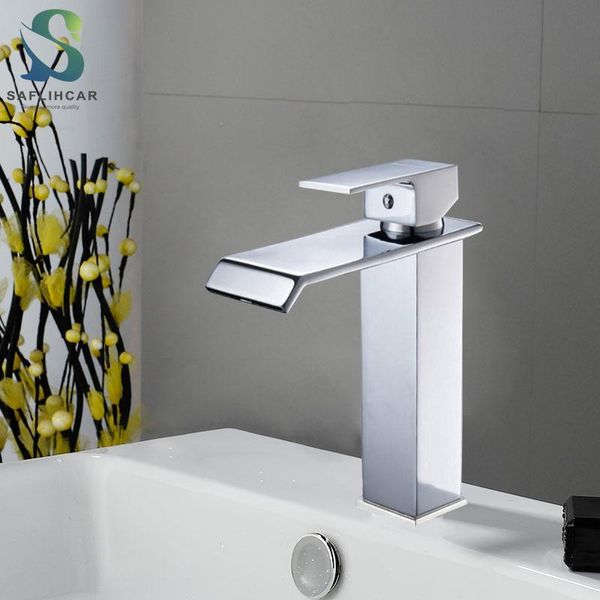 

brass bathroom sink faucet contemporary fashion and cold water head deck-mounted basin faucets
