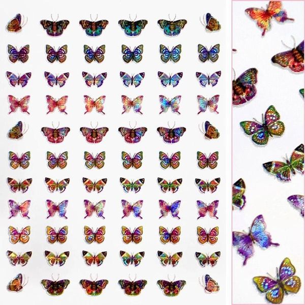 

nail stickers butterfly_3700 sticker holographic butterfly art sticker/ nails/ adhesive stickers,671, Black