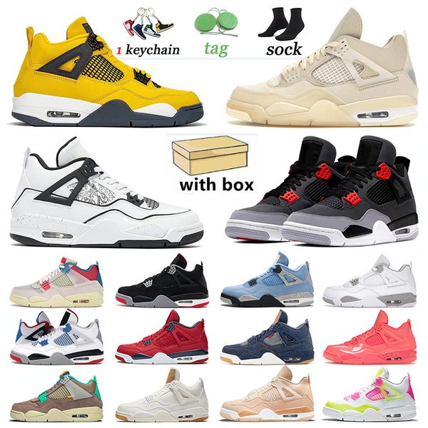 

black cat jumpman 4 4s diy basketball shoes infrared shimmer outdoor sneakers sail white oreo union analyzes taupe haze sports fashion men w, White;red