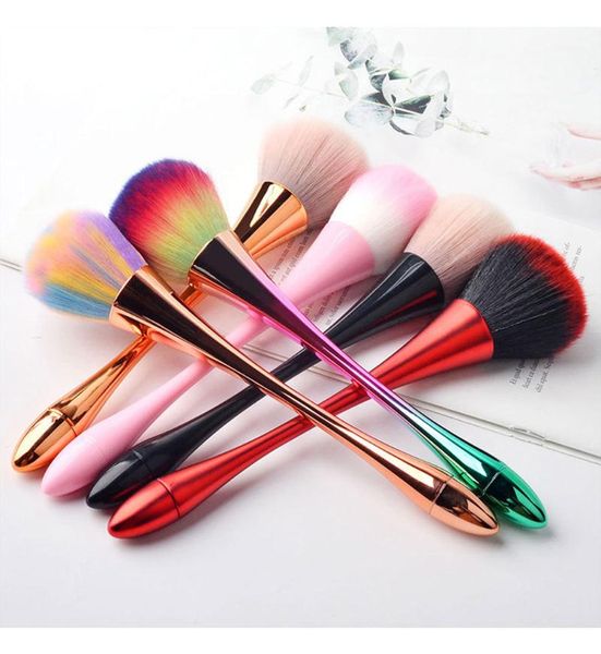 

nail brushes dust remove clean up tools daily makeup cosmetic manicure pen professional artist, Yellow