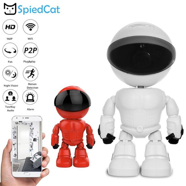 

mini cameras wifi ip p2p night vision smart robot camera two-way voice recording alarm home care baby pet monitor for android ios cam