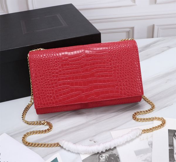 

classic fashion evening bags lady designer handbag leather square luxury famous brand chain cross-body size 24-14-5cm
