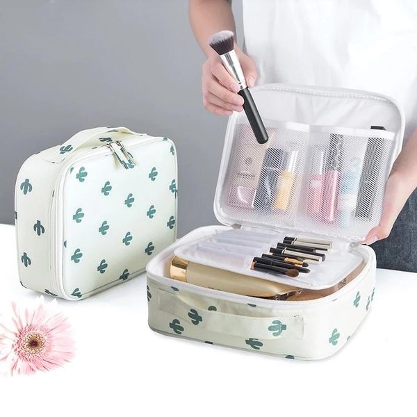 

fashion cosmetic bag for women outdoors girl makeup toiletries organizer oxford cloth waterproof make up cases bags &