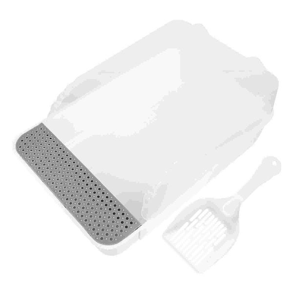 

other cat supplies durable litter box home kitten potty anti-splashing toilet case