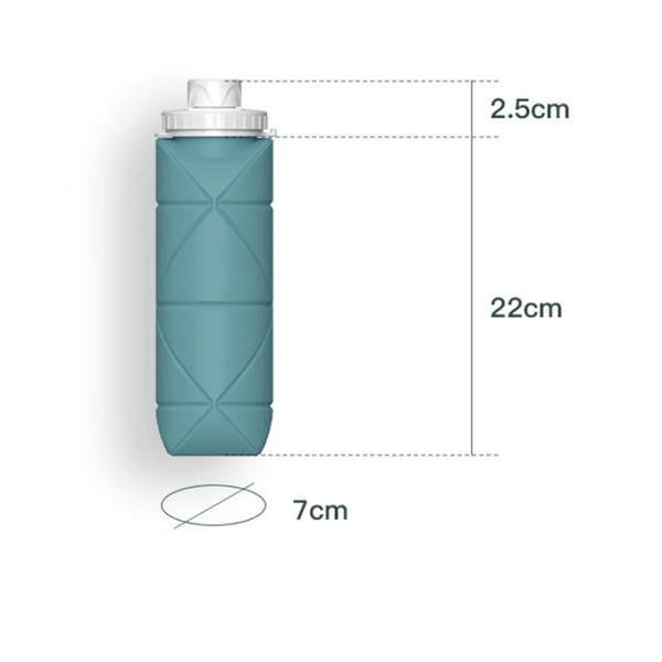 

cups & saucers travel sports folding water cup teacups fitness bottle food silicone pot retractable convenient with rope