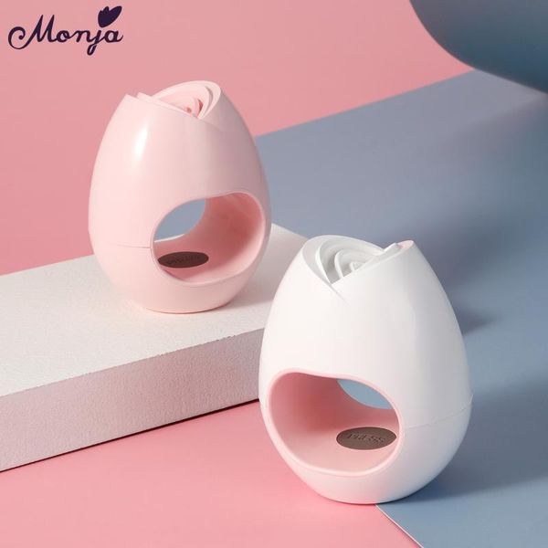 

monja 16w pink white rose shaped nail art dryer gel polish diy fast curing portable usb mini uv led manicure drying machine dryers