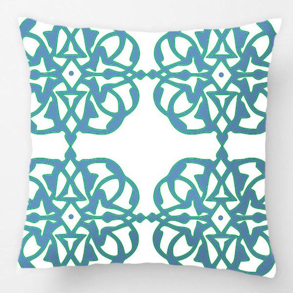 

moroccan damask teal and green throw pillow case decorative cushion cover pillowcase customize gift by lvsure for car sofa seat cushion/deco