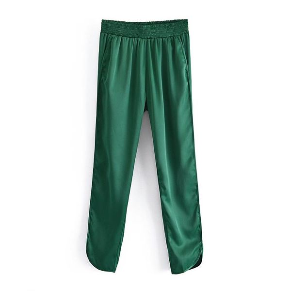

women's pants & capris jcÂ·kilig 2021 split satin w66359h, Black;white