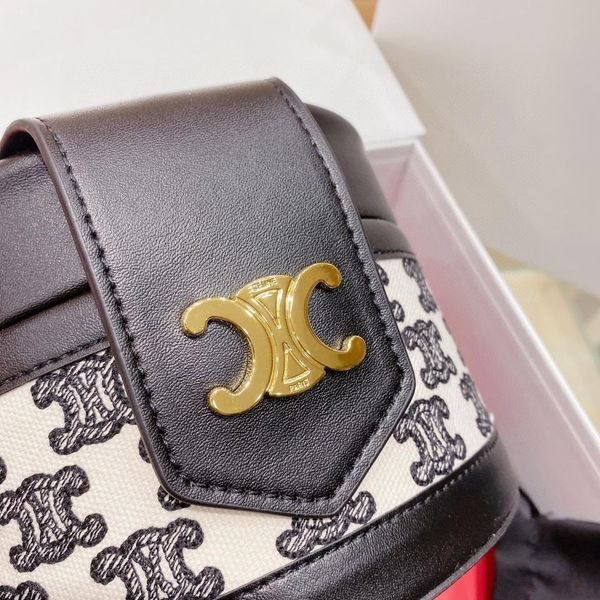 

outlet hand drum cylinder tambour old flower color matching bucket single shoulder bag oblique cross lunch women's luxuryss designerss