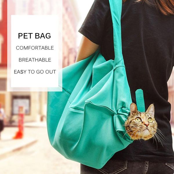 

cat carriers,crates & houses pet carry bag nylon breathable mesh carriers outside portable dog travel outdoor small carrying handbag supplie