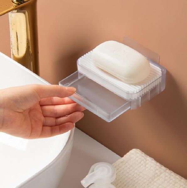 

soap dishes wall mounted case for box bathroom plastic dish storage shelf supplies