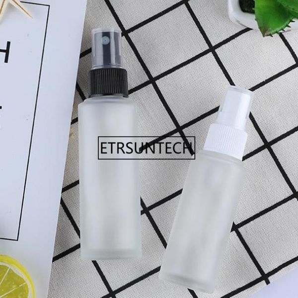 

storage bottles & jars 30ml 50ml glass bottle spray atomizer perfume empty parfum sample white black clear cap tralve vials f1550