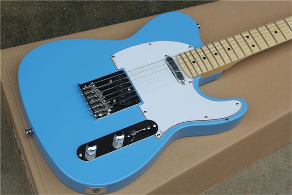 

6 strings metallic blue electric guitar,rosewood fretboard