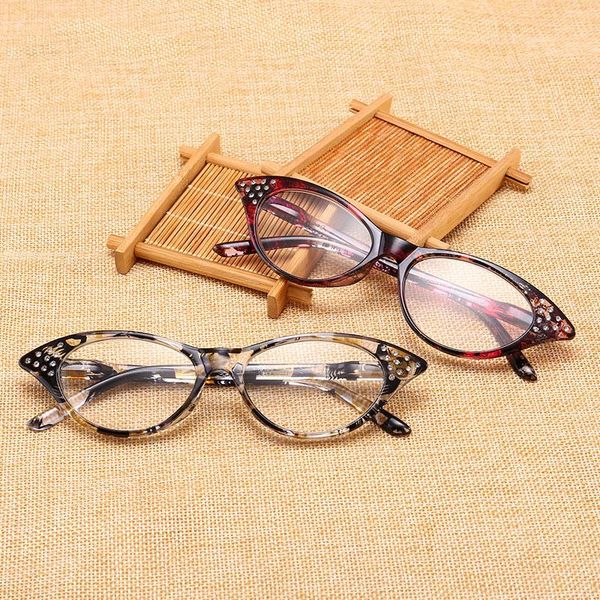 

sunglasses 2021 retro printed flower reading glasses cat eye eyewear women men ultralight presbyopic 1+1.5+2+2.5+3+3.5+4 eyeglasses, White;black